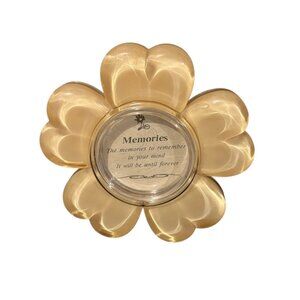 Cream Flower-Shaped Memory   mini photo Frame